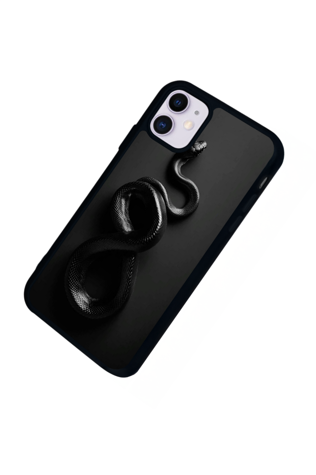 iPhone 11 Uyumlu Yılan Tasarımlı Glossy Premium Kılıf