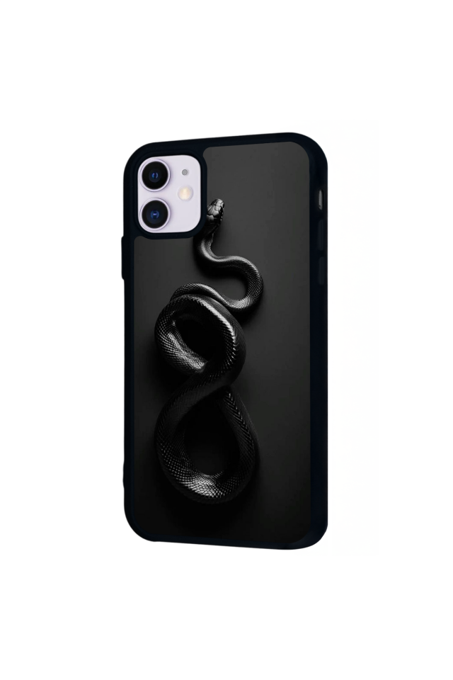 iPhone 11 Uyumlu Yılan Tasarımlı Glossy Premium Kılıf