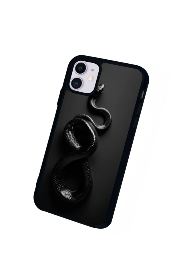 iPhone 11 Uyumlu Yılan Tasarımlı Glossy Premium Kılıf