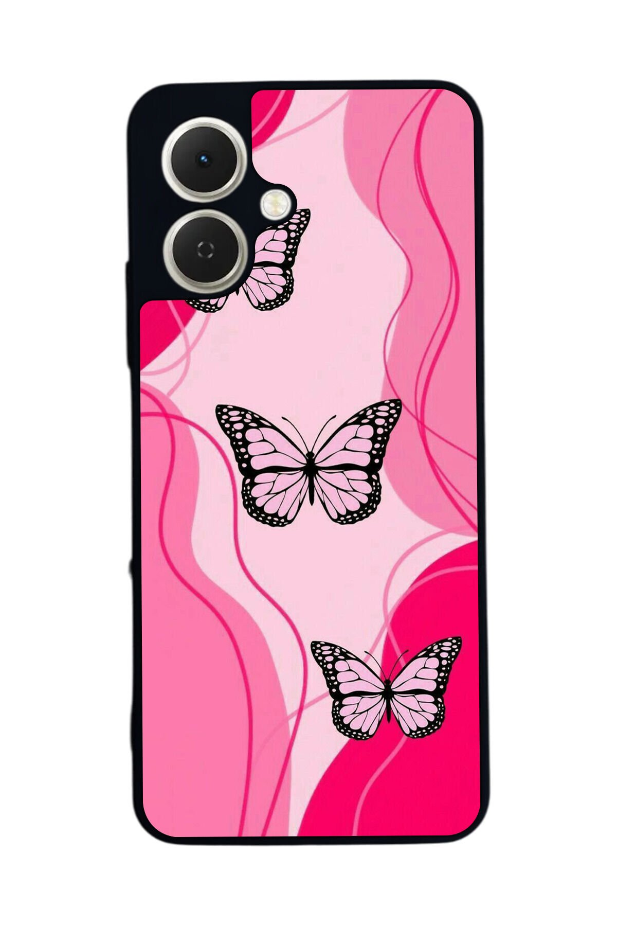 Tecno Spark GO 2 Uyumlu Kelebek Tasarımlı Glossy Premium Kılıf