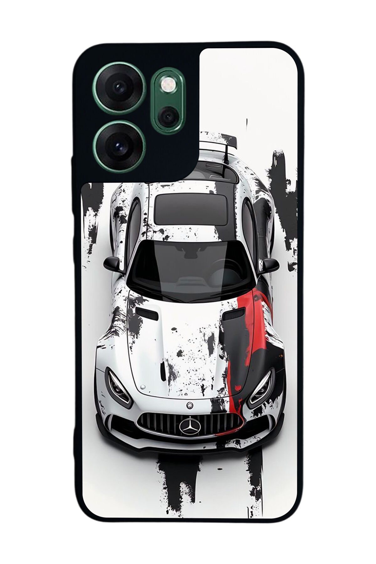 Oppo Reno 14F Uyumlu Mercedes Tasarımlı Glossy Premium Kılıf