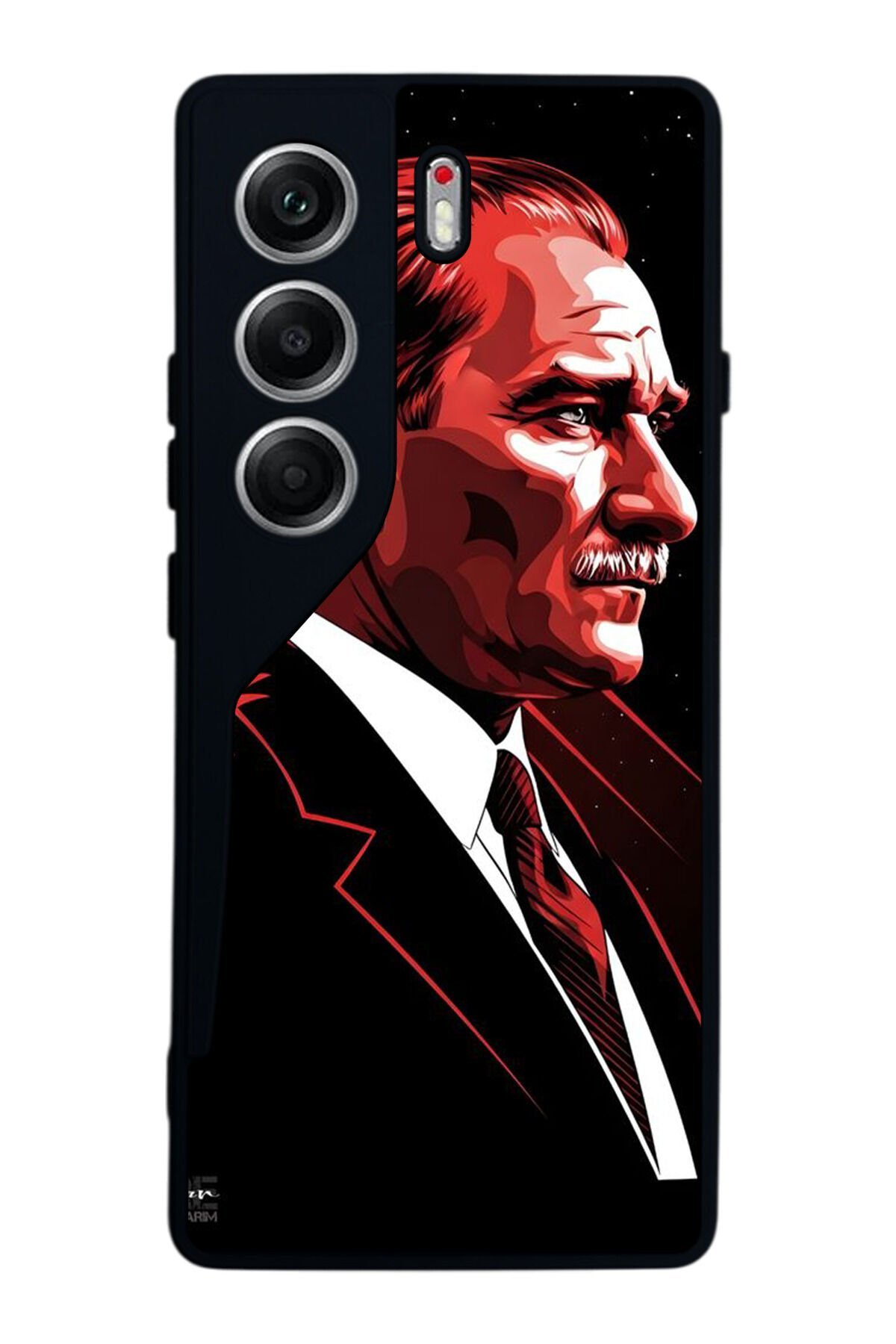 Tecno Camon 40 Uyumlu Mustafa Kemal Ataturk Tasarımlı Glossy Premium Kılıf