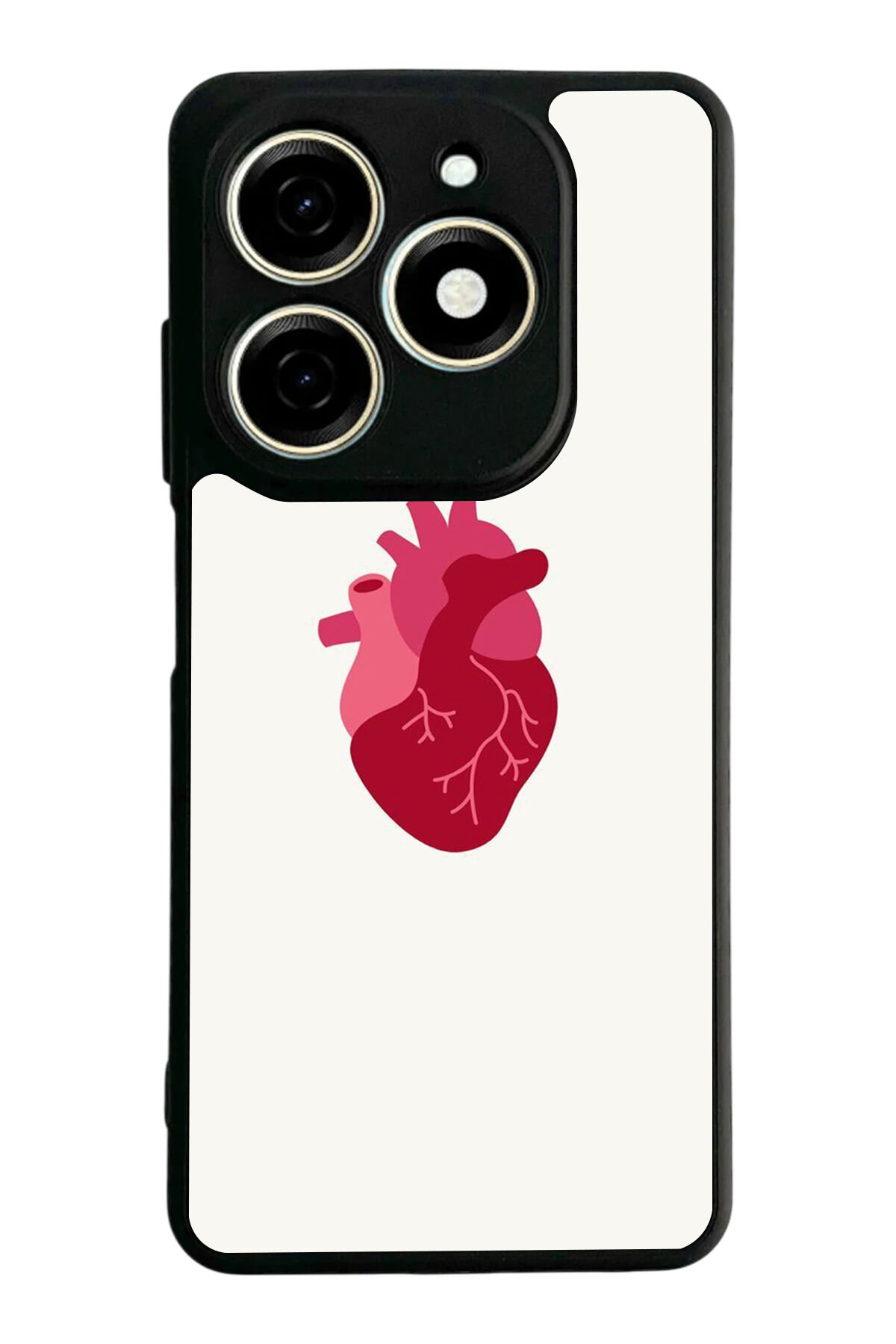 Tecno Spark 20/20C Uyumlu Kalp Love Tasarımlı Glossy Premium Kılıf