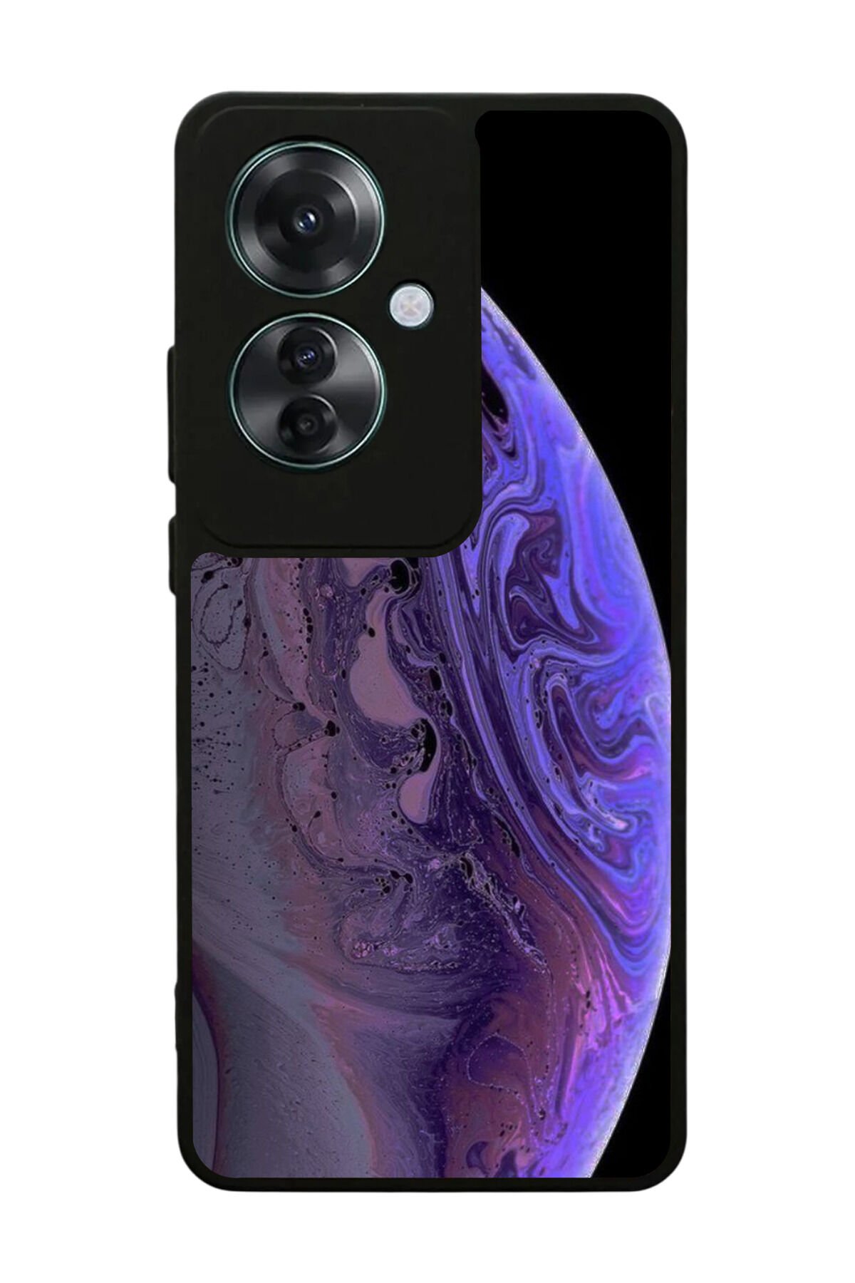 Oppo Reno 11F Uyumlu Ay Tasarımlı Glossy Premium Kılıf