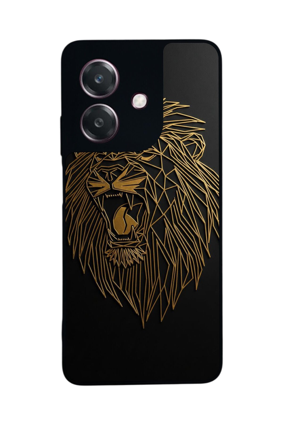 Oppo A3 5G Uyumlu Aslan Tasarımlı Glossy Premium Kılıf