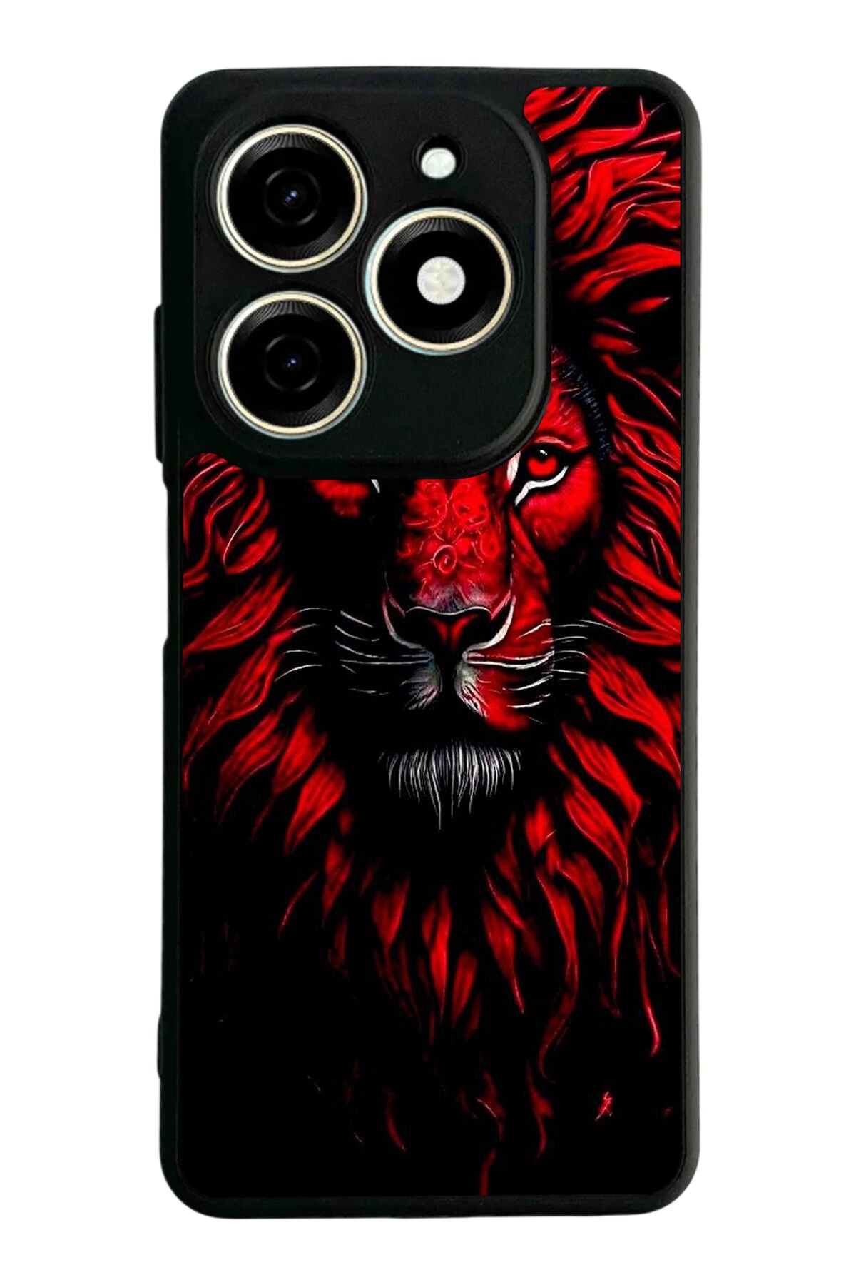 Infınıx Smart 8 Pro Uyumlu Aslan Tasarımlı Glossy Premium Kılıf