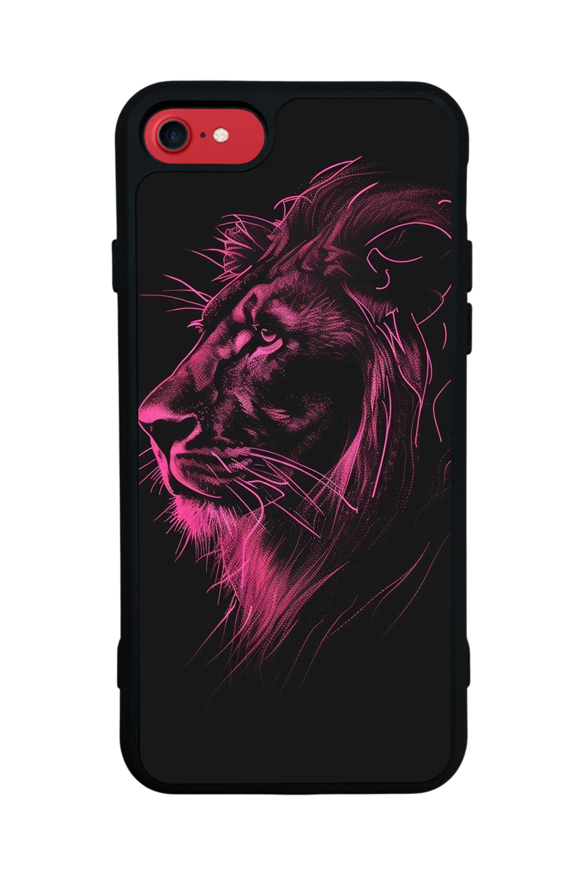 iPhone 8 Uyumlu Aslan Tasarımlı Glossy Premium Kılıf