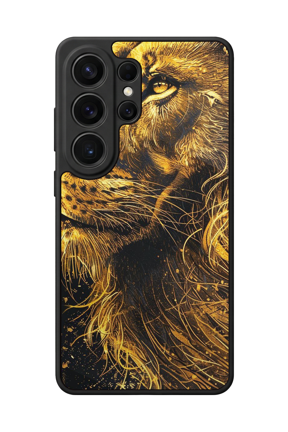 Samsung Galaxy S26 Ultra Uyumlu Aslan Tasarımlı Glossy Premium Kılıf