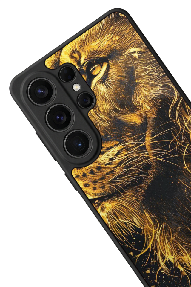 Samsung Galaxy S26 Ultra Uyumlu Aslan Tasarımlı Glossy Premium Kılıf