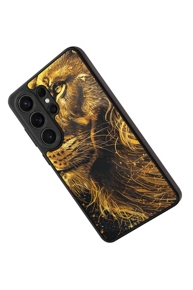 Samsung Galaxy S26 Ultra Uyumlu Aslan Tasarımlı Glossy Premium Kılıf