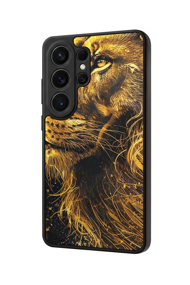 Samsung Galaxy S26 Ultra Uyumlu Aslan Tasarımlı Glossy Premium Kılıf