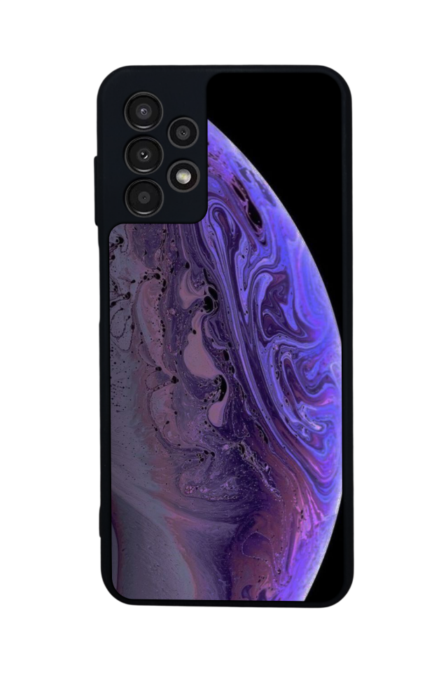 Samsung Galaxy A13 Uyumlu Ay Tasarımlı Glossy Premium Kılıf