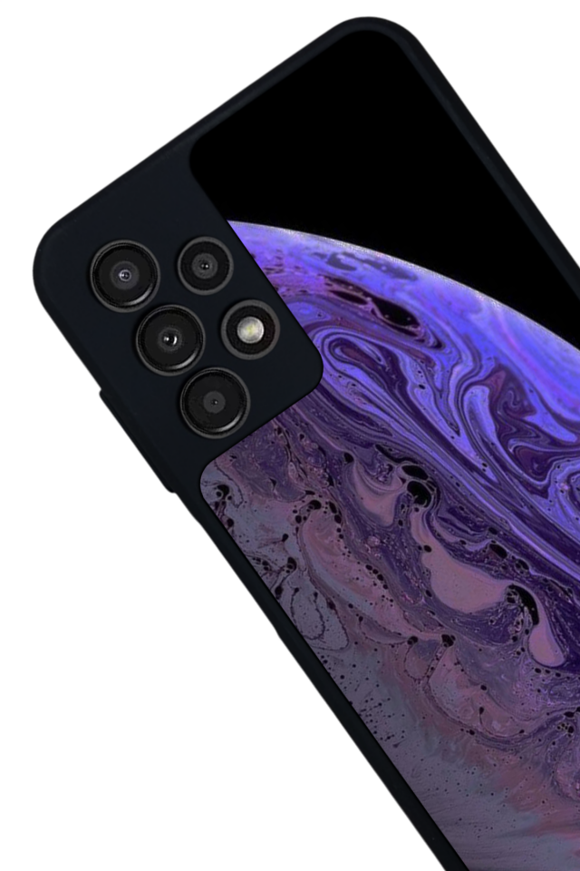 Samsung Galaxy A13 Uyumlu Ay Tasarımlı Glossy Premium Kılıf