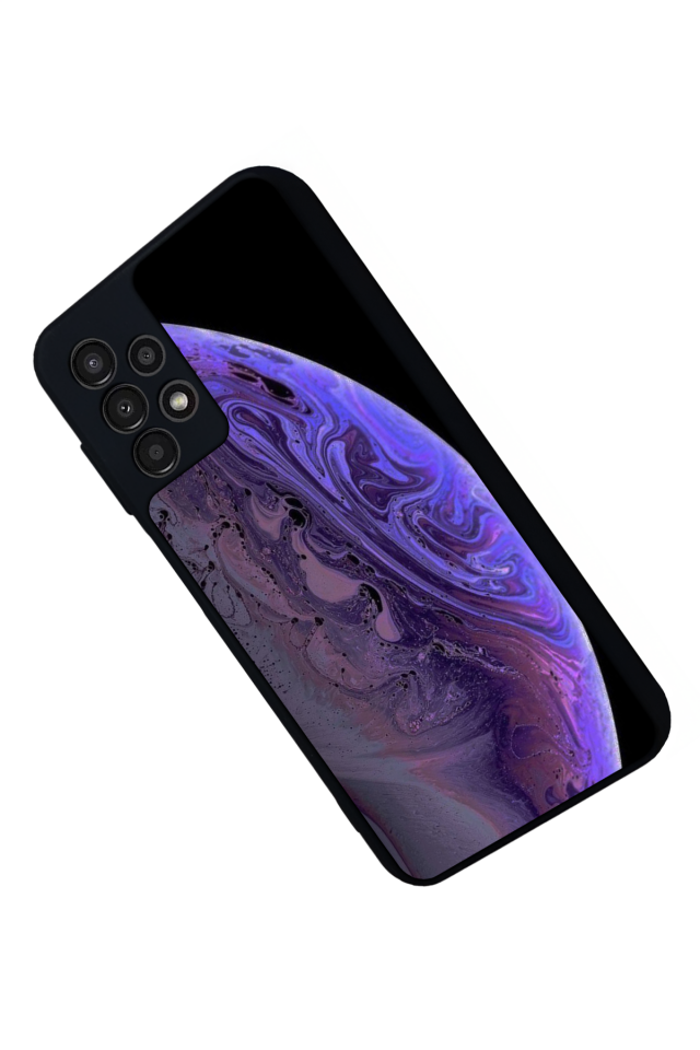 Samsung Galaxy A13 Uyumlu Ay Tasarımlı Glossy Premium Kılıf
