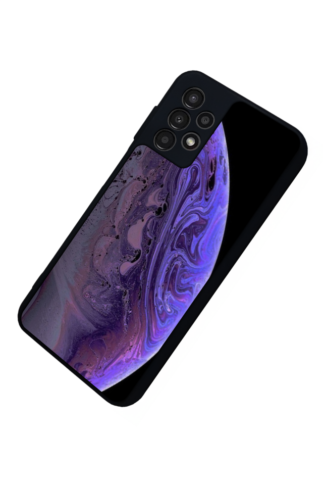 Samsung Galaxy A13 Uyumlu Ay Tasarımlı Glossy Premium Kılıf