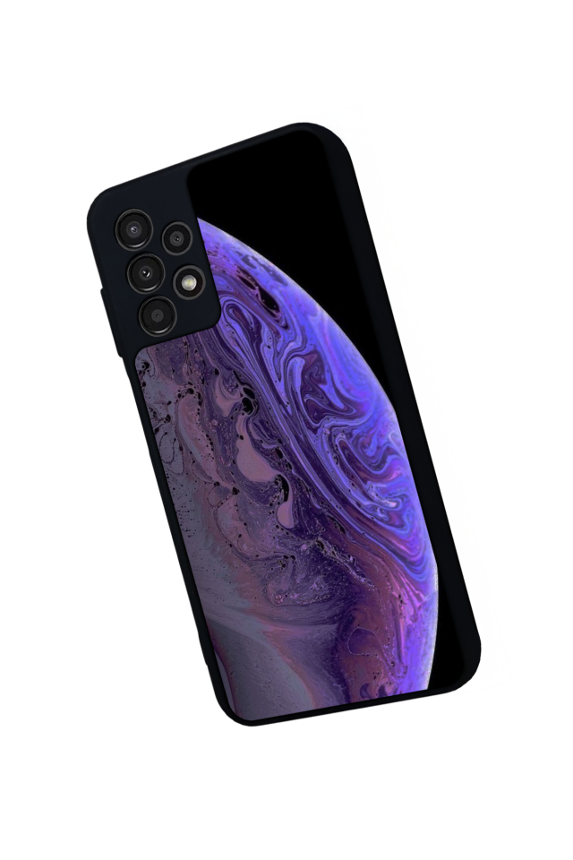 Samsung Galaxy A13 Uyumlu Ay Tasarımlı Glossy Premium Kılıf