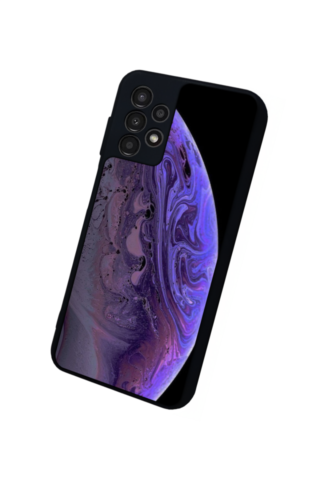 Samsung Galaxy A13 Uyumlu Ay Tasarımlı Glossy Premium Kılıf