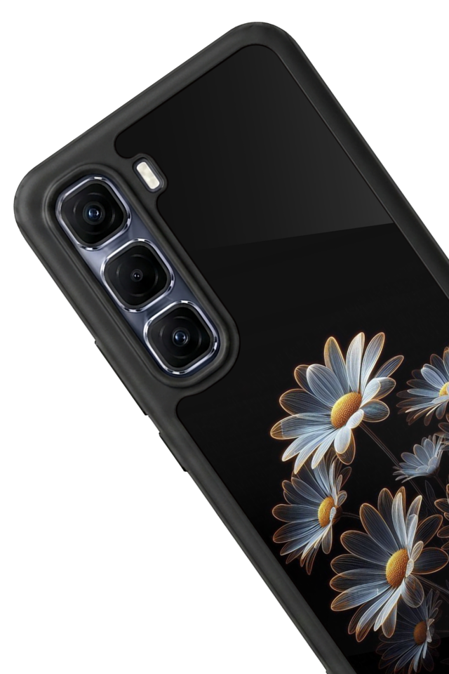 Infinix Hot 60 Pro Plus Uyumlu Cicek Tasarımlı Glossy Premium Kılıf