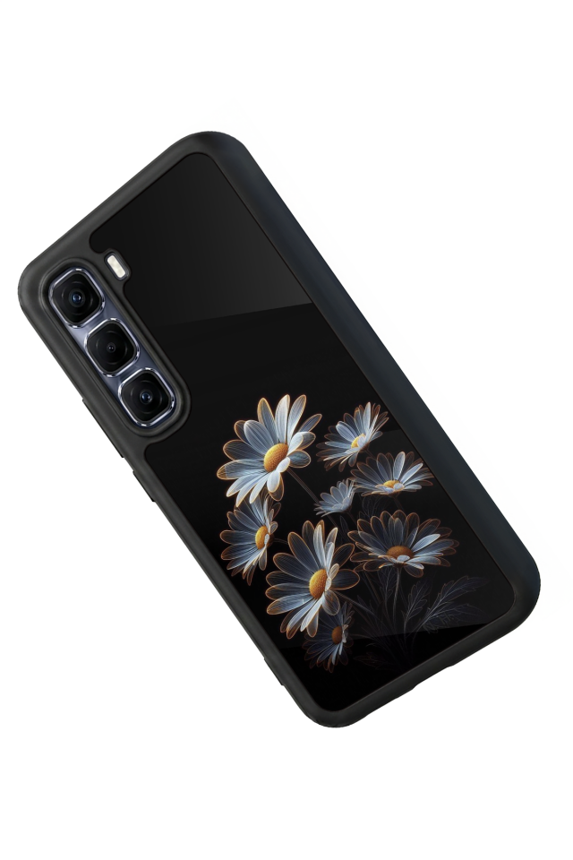 Infinix Hot 60 Pro Plus Uyumlu Cicek Tasarımlı Glossy Premium Kılıf