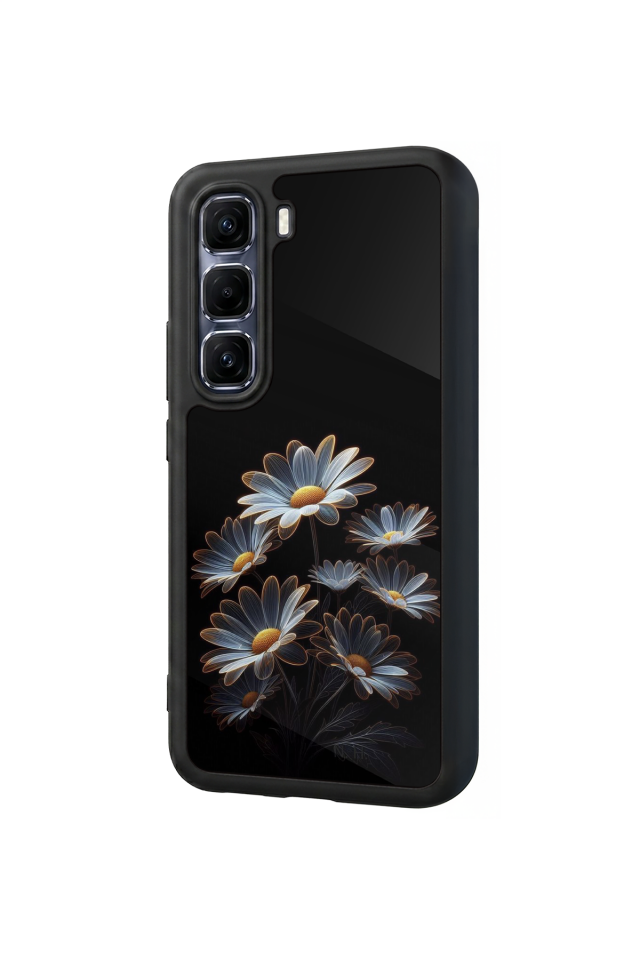 Infinix Hot 60 Pro Plus Uyumlu Cicek Tasarımlı Glossy Premium Kılıf