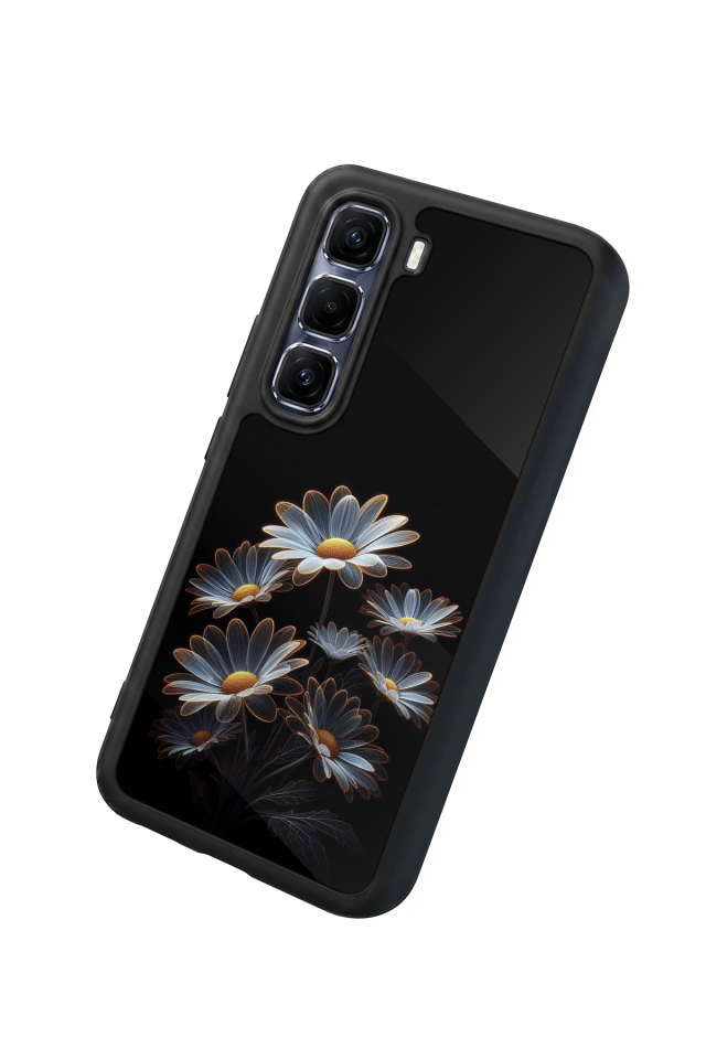 Infinix Hot 60 Pro Plus Uyumlu Cicek Tasarımlı Glossy Premium Kılıf