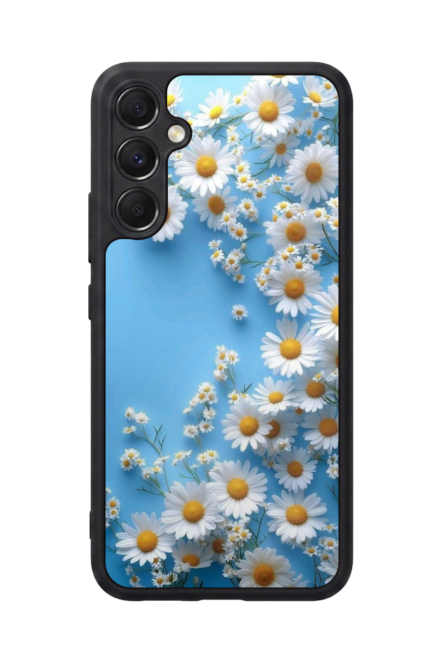 Samsung Galaxy A34 Uyumlu Cicek Tasarımlı Glossy Premium Kılıf