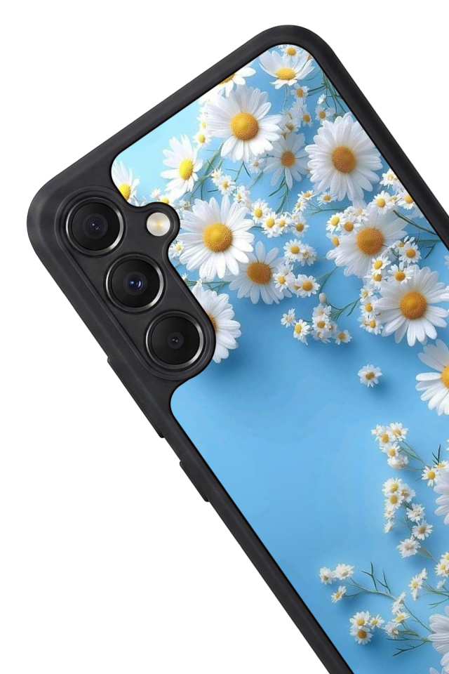 Samsung Galaxy A34 Uyumlu Cicek Tasarımlı Glossy Premium Kılıf