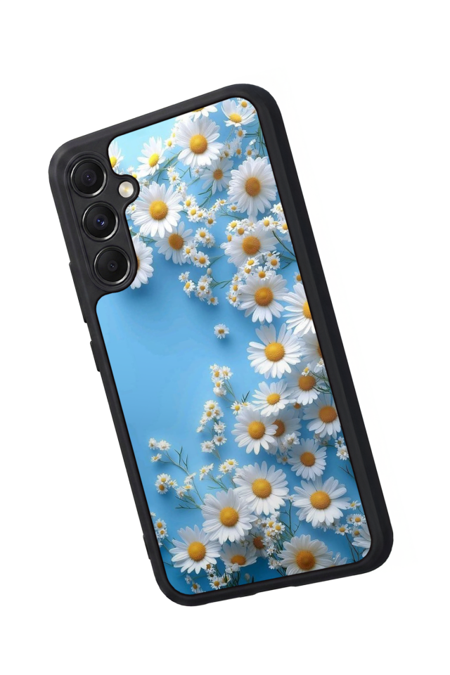 Samsung Galaxy A34 Uyumlu Cicek Tasarımlı Glossy Premium Kılıf