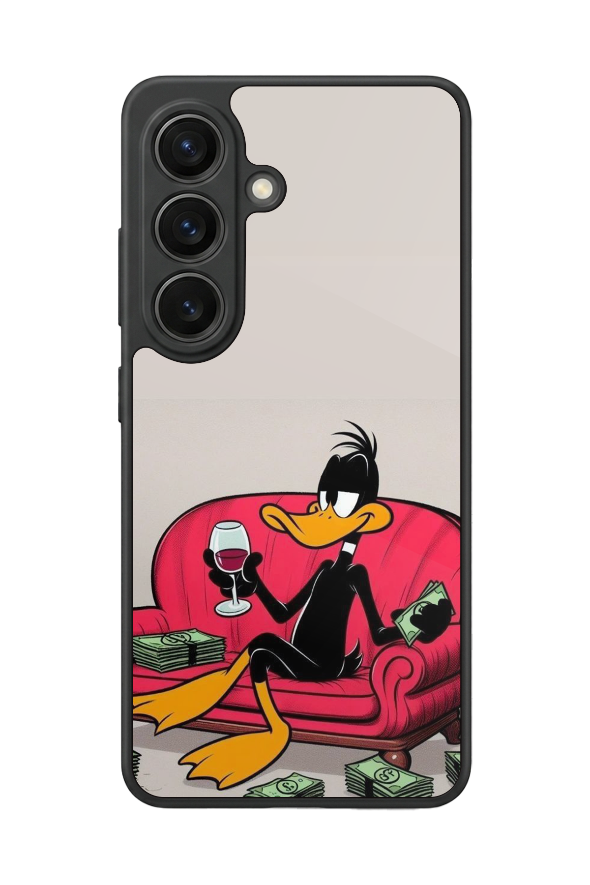 Samsung Galaxy S26 Uyumlu Daffy duck Tasarımlı Glossy Premium Kılıf