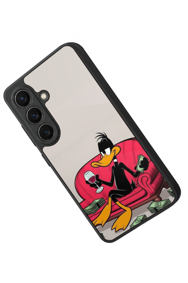 Samsung Galaxy S26 Uyumlu Daffy duck Tasarımlı Glossy Premium Kılıf