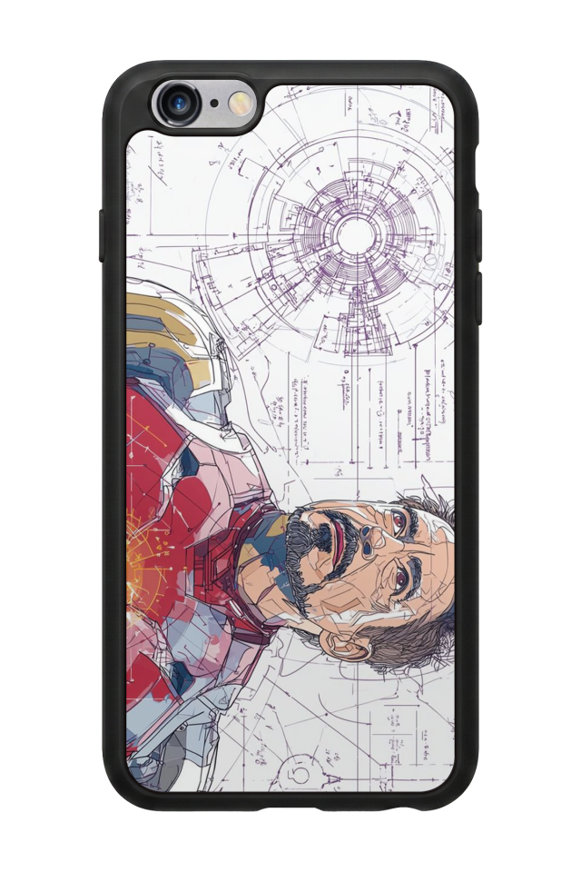 iPhone 6s Plus Uyumlu Iron Man ( Demir Adam ) Tasarımlı Glossy Premium Kılıf