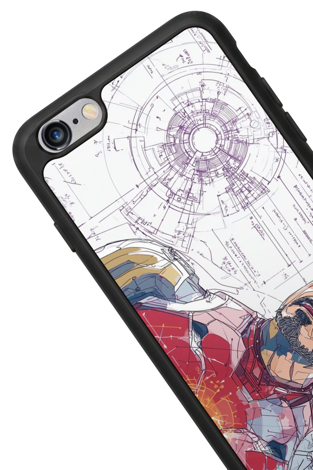 iPhone 6s Plus Uyumlu Iron Man ( Demir Adam ) Tasarımlı Glossy Premium Kılıf