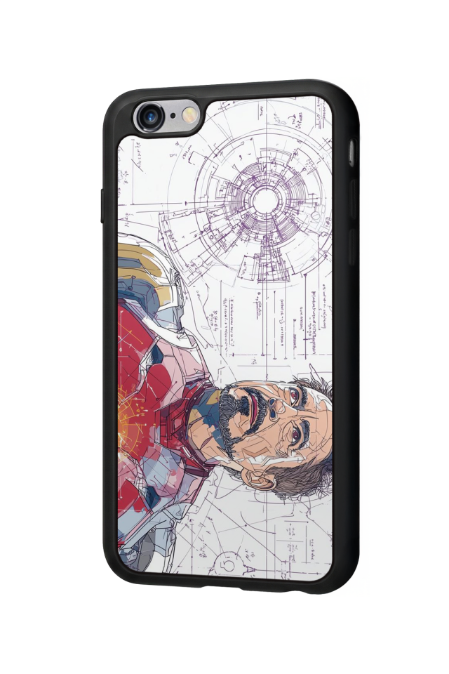 iPhone 6s Plus Uyumlu Iron Man ( Demir Adam ) Tasarımlı Glossy Premium Kılıf