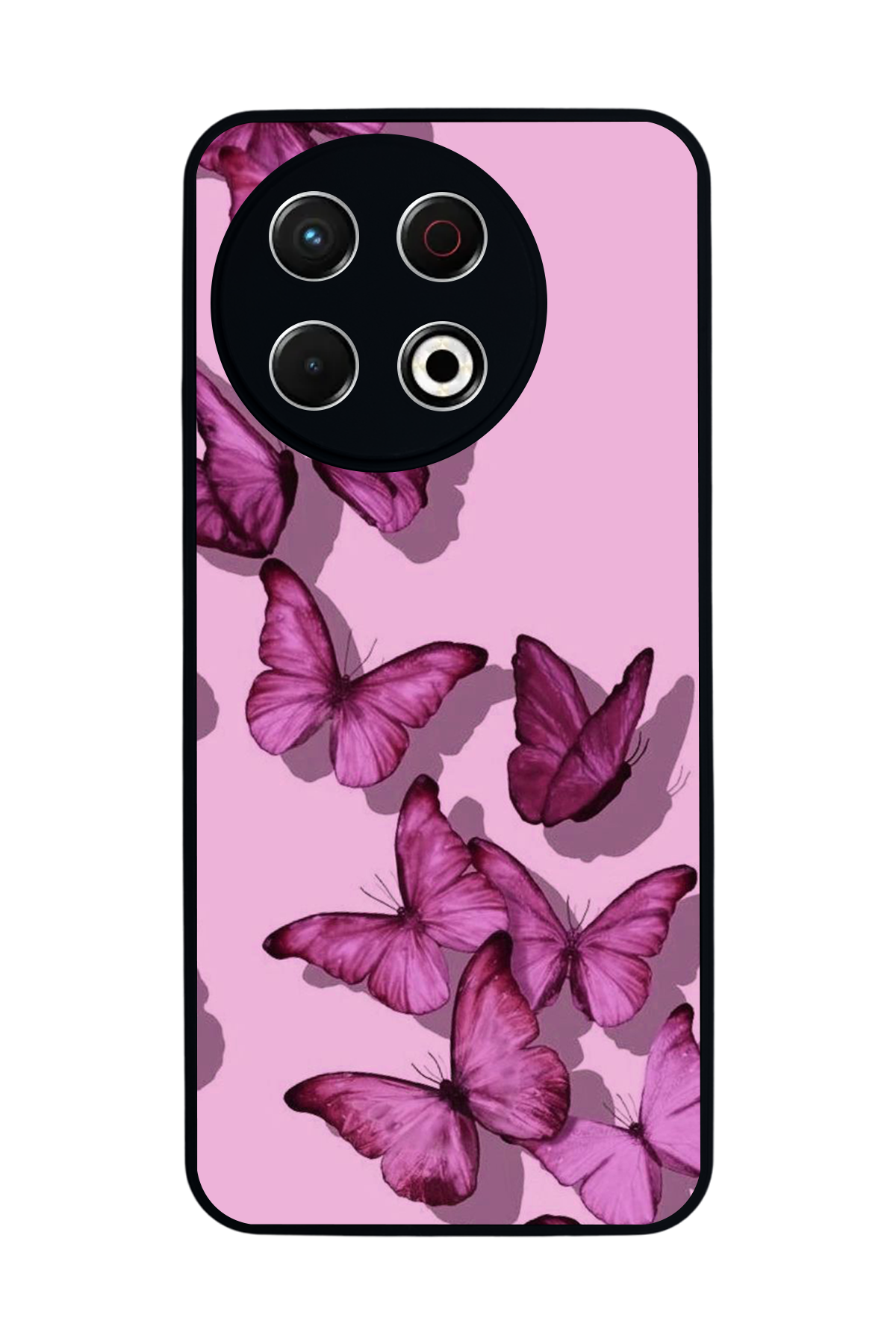 Tecno Spark 30 Pro Uyumlu Kelebek Tasarımlı Glossy Premium Kılıf