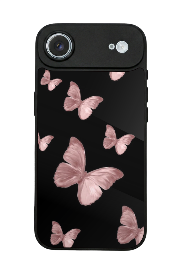 iPhone 17 Air Uyumlu Kelebek Tasarımlı Glossy Premium Kılıf