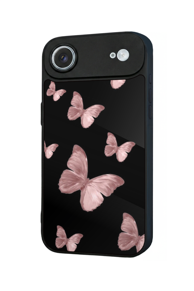 iPhone 17 Air Uyumlu Kelebek Tasarımlı Glossy Premium Kılıf