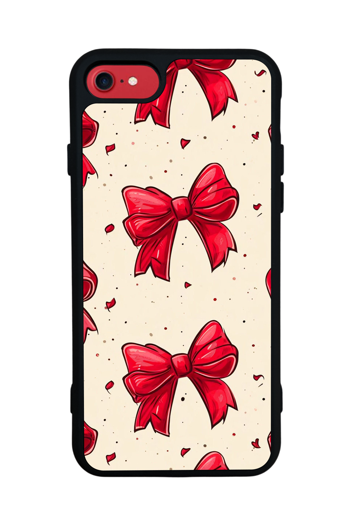 iPhone 7 Uyumlu Kurdele Tasarımlı Glossy Premium Kılıf