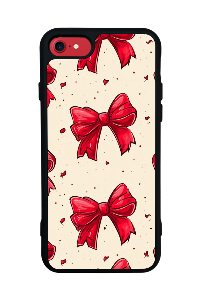 iPhone 7 Uyumlu Kurdele Tasarımlı Glossy Premium Kılıf