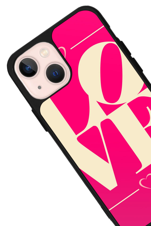 iPhone 13/14 Uyumlu Love Tasarımlı Glossy Premium Kılıf