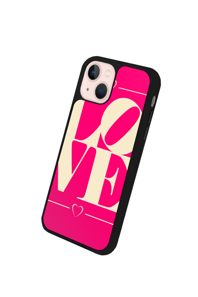 iPhone 13/14 Uyumlu Love Tasarımlı Glossy Premium Kılıf