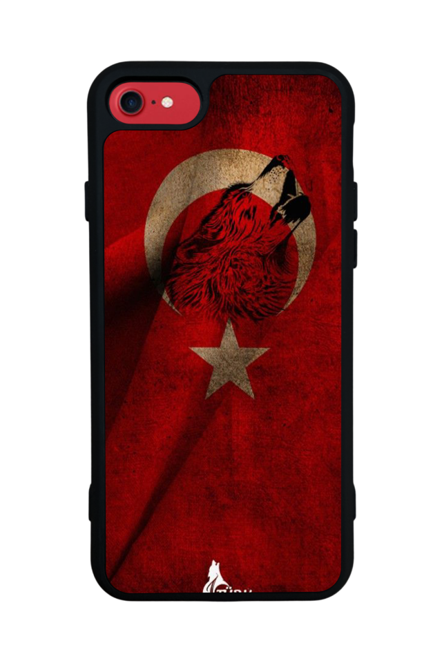 iPhone SE Uyumlu Türk Bayragi Tasarımlı Glossy Premium Kılıf