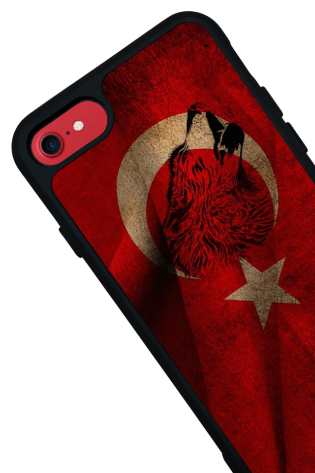 iPhone SE Uyumlu Türk Bayragi Tasarımlı Glossy Premium Kılıf