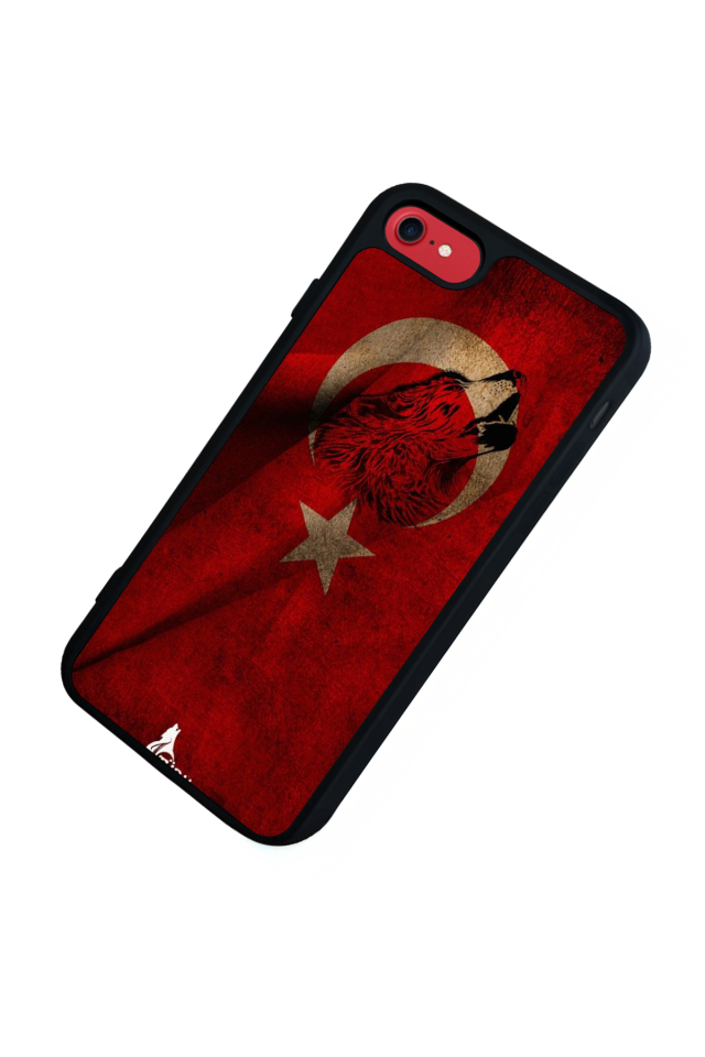 iPhone SE Uyumlu Türk Bayragi Tasarımlı Glossy Premium Kılıf
