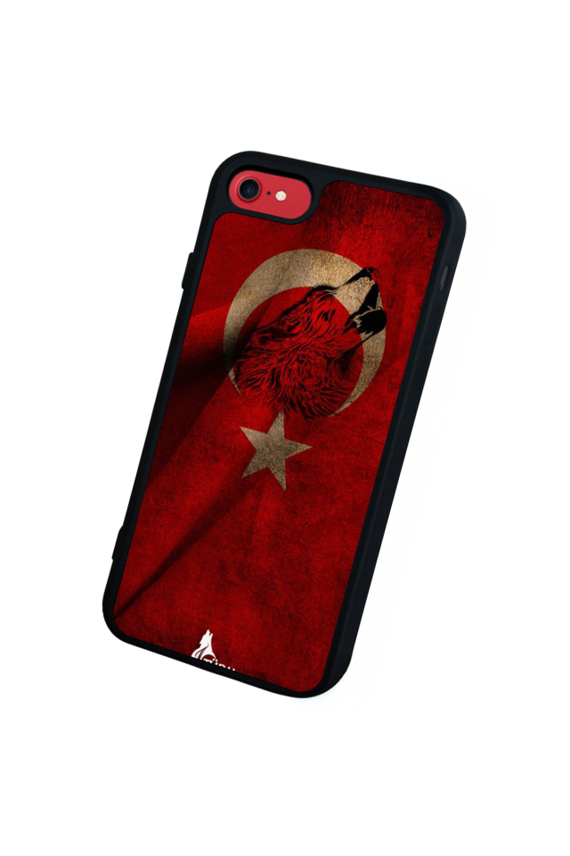 iPhone SE Uyumlu Türk Bayragi Tasarımlı Glossy Premium Kılıf