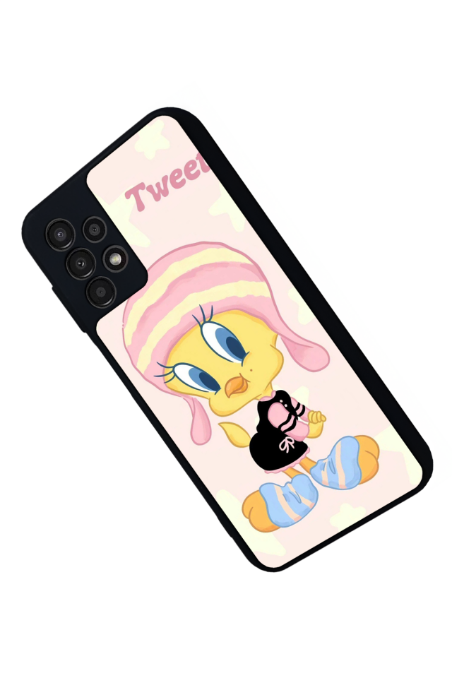 Samsung Galaxy A23 Uyumlu Tweety Tasarımlı Glossy Premium Kılıf