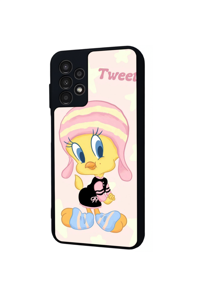 Samsung Galaxy A23 Uyumlu Tweety Tasarımlı Glossy Premium Kılıf