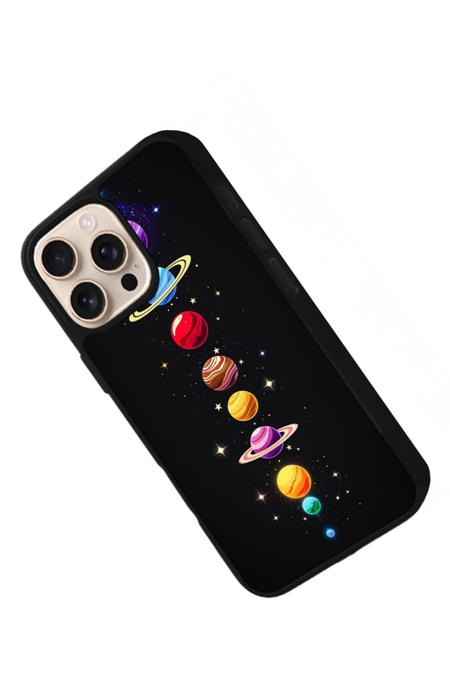 iPhone 15 Pro Max Uyumlu Uzay Tasarımlı Glossy Premium Kılıf