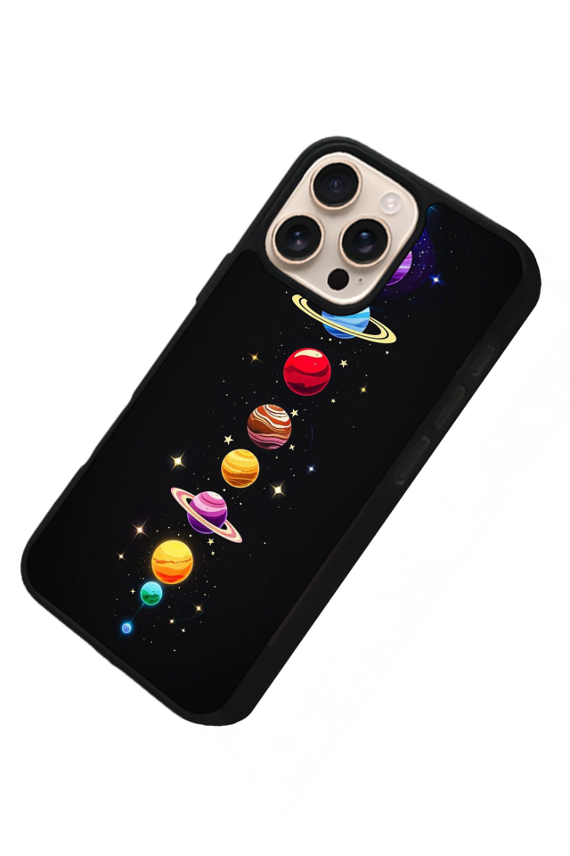 iPhone 15 Pro Max Uyumlu Uzay Tasarımlı Glossy Premium Kılıf