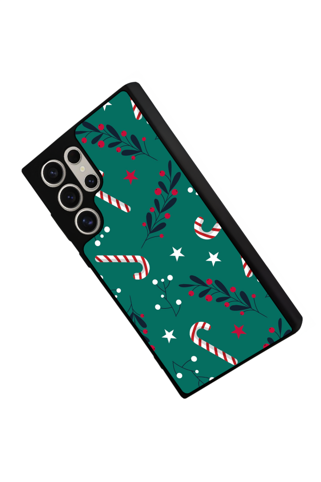 Samsung Galaxy S24 Ultra Uyumlu Yilbasi Christmas Tasarımlı Glossy Premium Kılıf