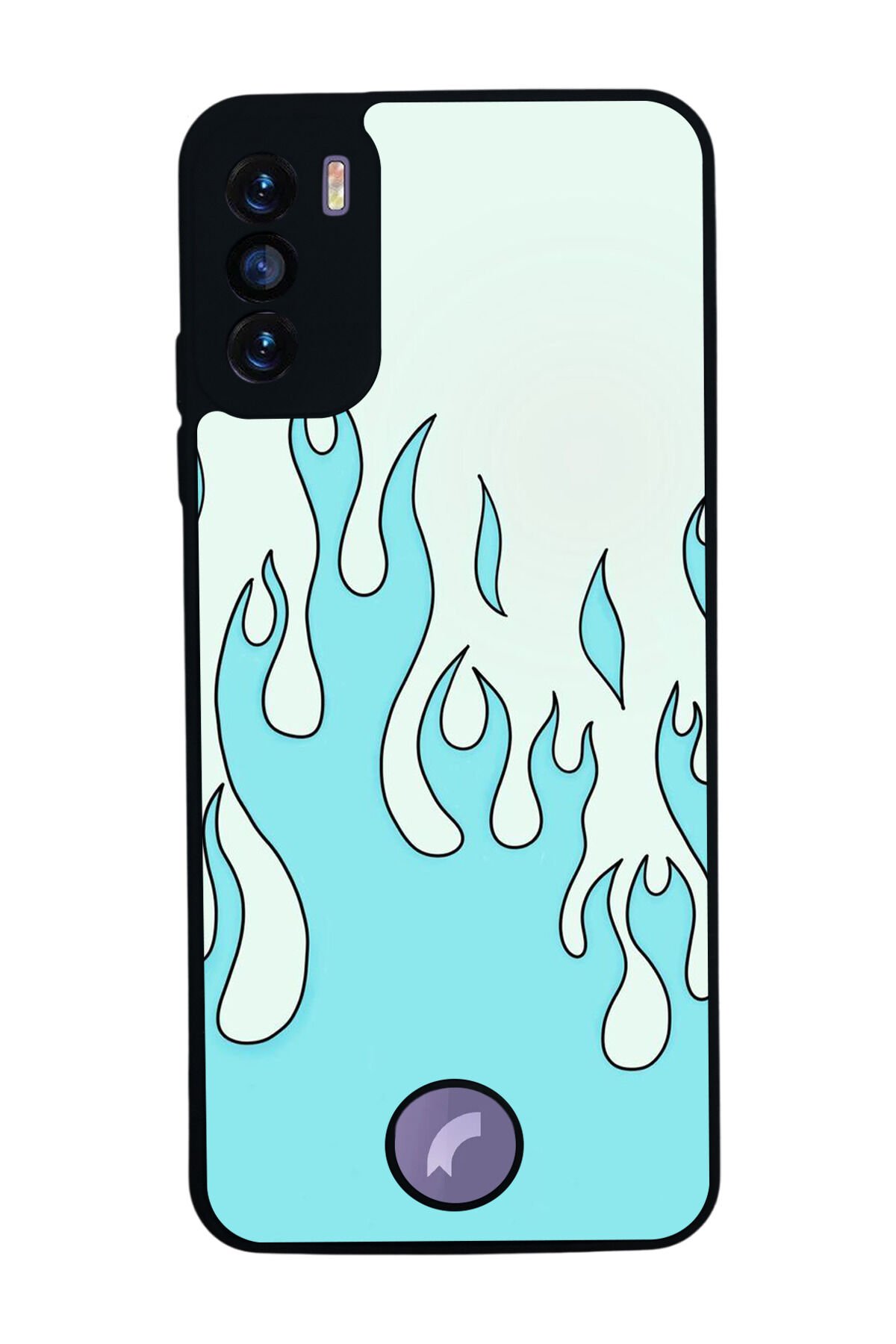 Reeder S19 Max Pro S Uyumlu Retro Flame Patterns Tasarımlı Glossy Premium Kılıf